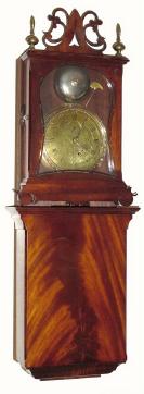 C.1980, T. E. Burleigh, Jr., Winchester, Mass, Repro of the famous Aaron Willard "Grafton Wall Clock". — Antique Clocks Price Guide