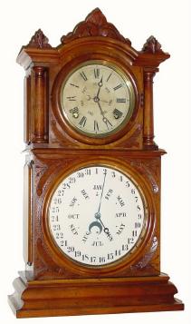 C.1890, E. Ingraham and Co., "PARLOR CALENDAR" in excellent original condition. — Antique Clocks Price Guide