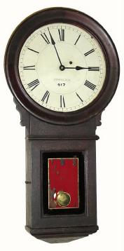C.1900, E. Howard and Co., Regulator No. 70, for Pennsylvania Railroad, in walnut and in good original condition, with some losses. — Antique Clocks Price Guide