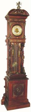 C.1890, German, Furtwaengler and Soehne, open well hall clock in good original condition, minor exceptions. — Antique Clocks Price Guide
