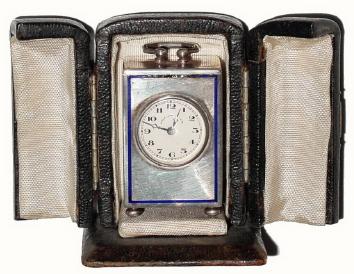 C.1900, Swiss, Concord Watch Co, Mini carriage timepiece — Antique Clocks Price Guide