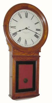 C.1885, E. Howard and Co., Boston, "Regulator No. 70-3" [middle size with 16'' dial] and in excellent original condition. — Antique Clocks Price Guide