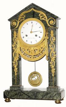 C.1850, Villey Cadet a Bourg, 8-day time/strike French marble clock. — Antique Clocks Price Guide