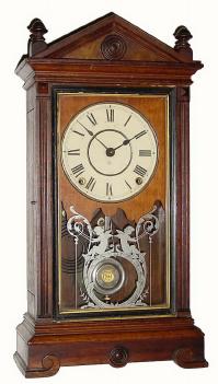 C.1886, Seth Thomas Clock Co., "Albany", walnut parlor clock. — Antique Clocks Price Guide
