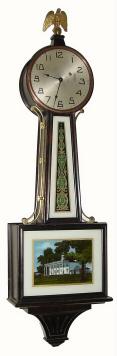 C.1929, New Haven Clock Co., "Willard", 8-day weight banjo timepiece in good original condition. — Antique Clocks Price Guide