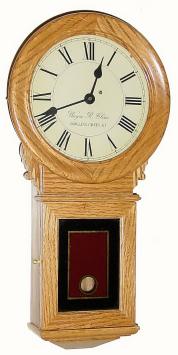 C.2001, Wayne Cline, 8-day timepiece miniature in the style of a Howard No. 70 regulator. — Antique Clocks Price Guide