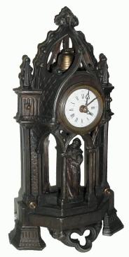 C.1900, German "MONK" Alarm Clock in good condition, with some restoration. — Antique Clocks Price Guide