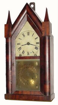 C.1845, Brewster and Ingrahams steeple clock, 8-day time/strike. — Antique Clocks Price Guide
