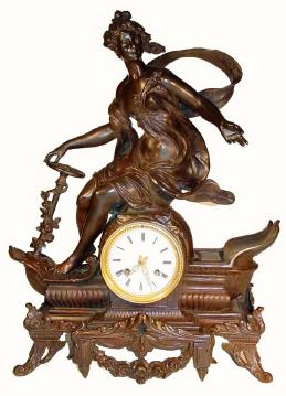 C.1890, French, Figural Clock, in an automobile fantasy, — Antique Clocks Price Guide