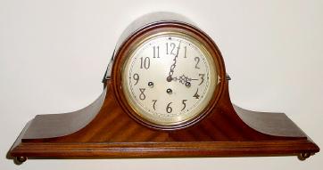 C.1922, Seth Thomas Clock Co., "Chime Clock No. 75" 8-day time/Westminster chime tambour clock. — Antique Clocks Price Guide