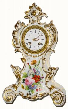 C.1850, French, A.D. Hunziker, Paris, 8-day time/strike porcelain mantel clock. — Antique Clocks Price Guide
