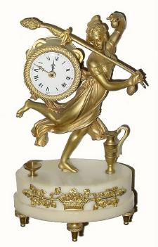 C.1890, French, Miniature Figural timepiece, 8-day. — Antique Clocks Price Guide