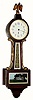 C.1929, New Haven Clock Co., "Willis", 8-day lever movement banjo timepiece in generally good original condition.
