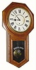 C.1910, Ansonia Clock Co., "Regulator A", time only oak long drop school clock in generally good condition.