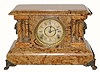 C.1892, Seth Thomas Clock Co., 8-day time and strike Adamantine mantle clock, in good, as-found condition.