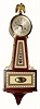 C.1958, Seth Thomas Clock Co., "Brookfield", 8-day Time and Strike banjo clock in excellent original condition.