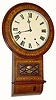 C.1890, Anglo-American, 8-day time and strike round drop wall clock.