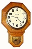 C.1934, E. Ingraham and Co., "Bristol" 8-day short drop, schoolhouse timepiece.