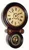 C.1880, E. Ingraham Clock Co., "Ionic" 8-day time and strike wall clock in excellent original condition.