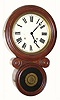 C.1875, E. Ingraham and Co., Bristol, Conn., "Ionic" 8-day time/strike wall clock in very good condition.