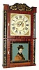 C.1835, Unknown, 30-hour time and strike wood movement half column and splat, double deck shelf clock, in very good condition, with restorations.
