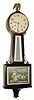 C.1923, New Haven Clock Co., "Waring", 8-day time/strike banjo clock.