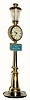C.1955, Swiss, LeCoultre Rue de la Paix "Street Clock", mini souvenir clock, in excellent original condition.