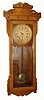 C.1881, New Haven Clock, for the American Wringer Co., "American Regulator 8-day T.P. Calendar" in oak (time and calendar).