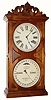 C.1880, Ithaca Clock Co., "No. 10 Farmers", time and strike calendar clock.