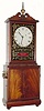 C.1960, 8-day reproduction Massachusetts shelf timepiece, with the tablet signed, Aaron Willard, Boston.