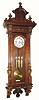 C.1880, Austrian, Gebrueder Resch, 3-Wt grand sonnerie Vienna regulator in a walnut case and in good original condition, with original top.