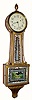C.1900, E. Howard and Co., Boston, Mass., "Model No. 95", 8-day weigHeight driven banjo timepiece.