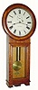 C.1909, Seth Thomas Clock Co., "Regulator No. 2", 8-day oak wall clock, weigHeight driven.