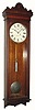 C.1892, Standard Electric Time Co., Waterbury, Conn, self winding clock, now converted to weigHeight drive (with a No.2 great wheel and maintaining power).