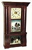 C.1850, Birge, Peck and Co., 8-day time and strike, 2-wt, column and cornice shelf clock.