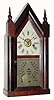 C.1850, Ansonia Clock Co., 30-hour time/strike/alarm steeple in generally good original condition.