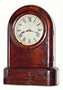 C.1868, Seth Thomas Clock Co., 8-day time/strike "Tudor No. 1" round top shelf clock in generally good+ condition.