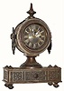 C.1875, American Clock Co., New York "Tucker No. 2" cast iron case shelf clock with Samuel Root 30-hour marine escapement movement.