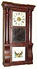 C.1860, Seth Thomas Clock Co., Plymouth Hollow, Conn, "Rose Column" 8-day shelf clock.