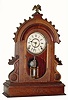C.1879, William L. Gilbert Clock Co., "Baronet" model black walnut parlor clock.