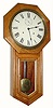 C.1909, Seth Thomas Clock Co., World, 15-day, octagon long drop school timepiece in generally good restored condition.