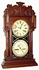 C.1912, Waterbury Clock Co., "Calendar No. 43", 8-day time and strike calendar clock, with perpetual lower mechanism.