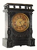 C.1875, F. Kroeber, New York, "Cabinet No. 4", 8-day time/strike mantel clock.
