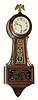 C.1929 (dated), New Haven Clock Co., Winetka, 8-day time/strike banjo clock, special presentation, in very good condition.