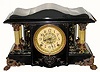 C.1909, Seth Thomas Clock Co., New Sucile variation, 8-day time and strike Patent Adamantine mantle clock.