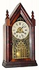 C.1870, Jerome and Co., (New Haven Clock Co.), 30-hour time and alarm miniature steeple timepiece.