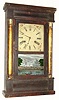 C.1853, Chauncey Jerome, New Haven, Conn., 30-hour time and strike column shelf clock in unrestored condition, as-found.