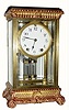 C.1909, Seth Thomas Clock Co., "Empire No. 13" 8-day Time and Strike Crystal Regulator.