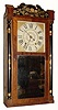 C.1837, Williams, Orton and Prestons and Co., Farmington, Conn., 30-hour time/strike wood movement shelf clock, with major restorations.