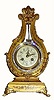 C.1910, French, Vincenti, Gilt Wood LYRE clock, needing some work.